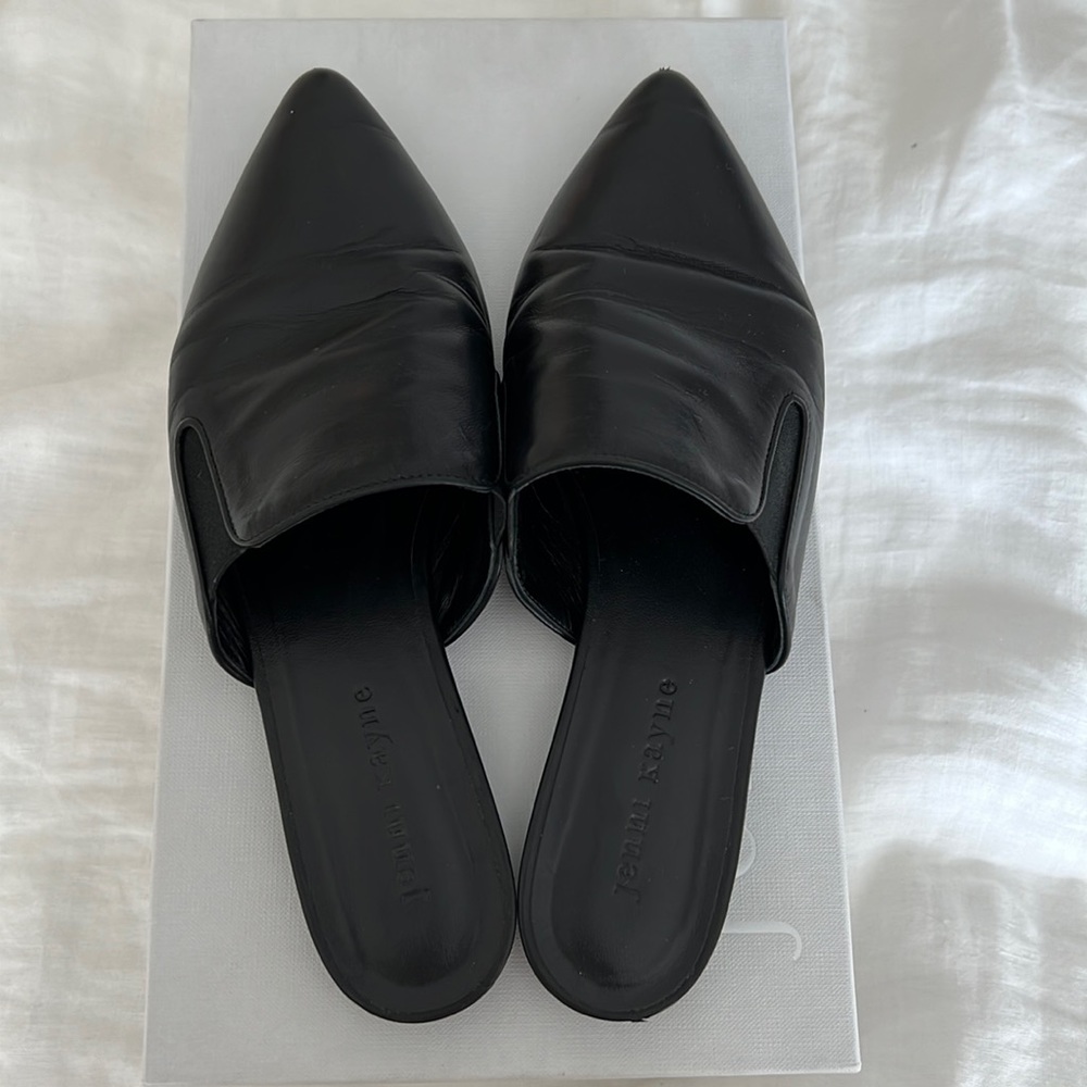 Jenni Kayne Black Leather Mule